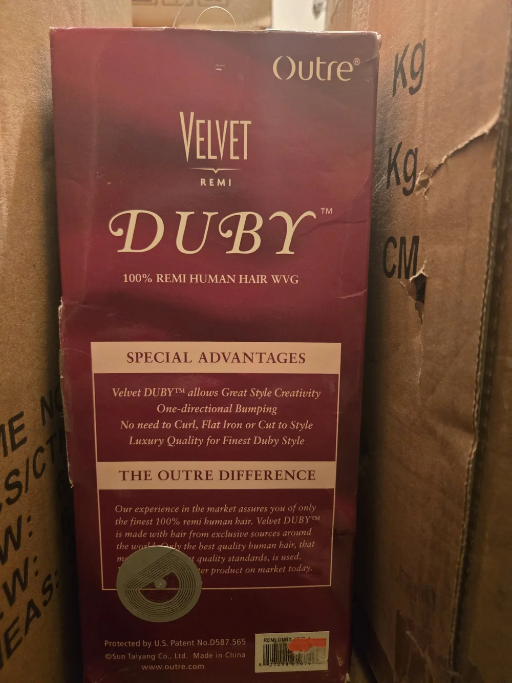 Velvet Duby Remi Human Hair Wig - Burgundy